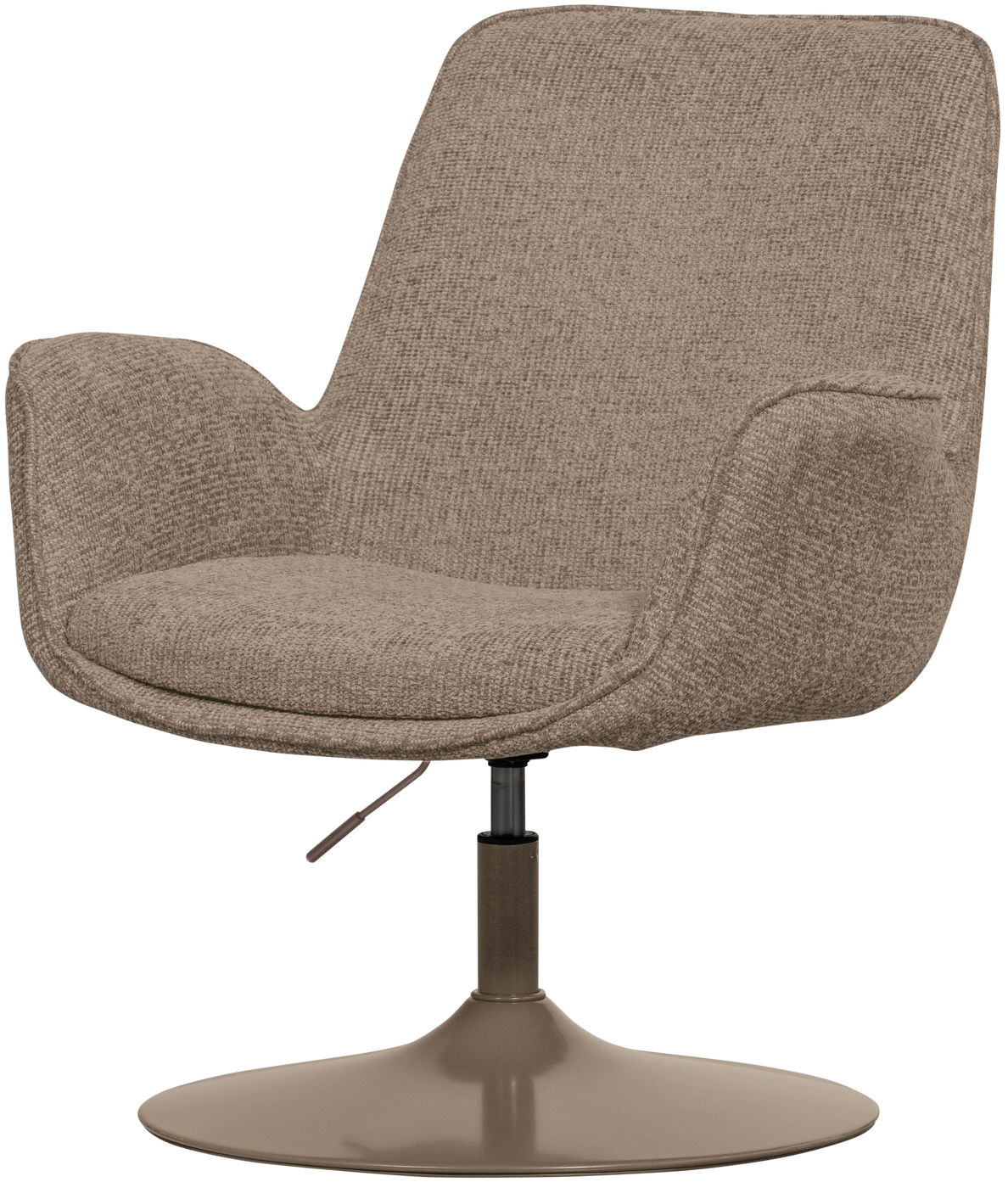 WOOOD Marten in hoogte verstelbare fauteuil zand Beige|Bruin Fauteuil