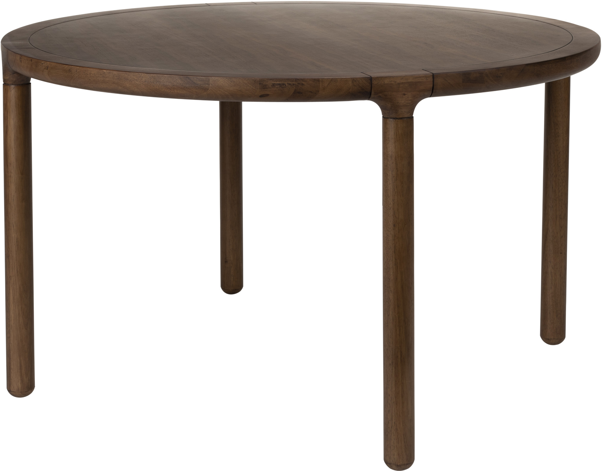 Zuiver Storm Eettafel Rond 128 cm Hout Walnoot - Bruin